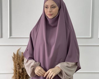 Medina Silk Khimar 1 pli prêt à l'emploi hijab khumur abaya islam