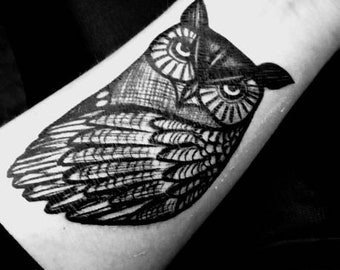 Owl Tattoo Art - Etsy Ireland Owl Tattoo Art - Etsy Ireland