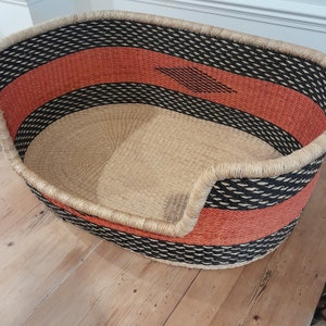 Bolga Dog Basket | Handwoven Dog bed | Dog furniture | Dog bed