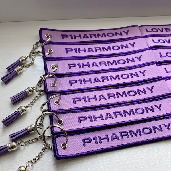 P1Harmony - "Love & P1ece" Embroidered Keychain | K-POP Embroidered Keychain Strap Wristlet