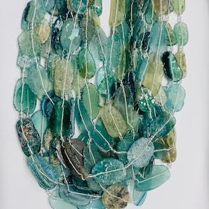 Roman Glass Beads, Beautiful Flat Roman Glass Beads, 16 inches in length, Ethnic Flat Roman Glass Beads, Afghani Roman Glass Beads, Jewelry