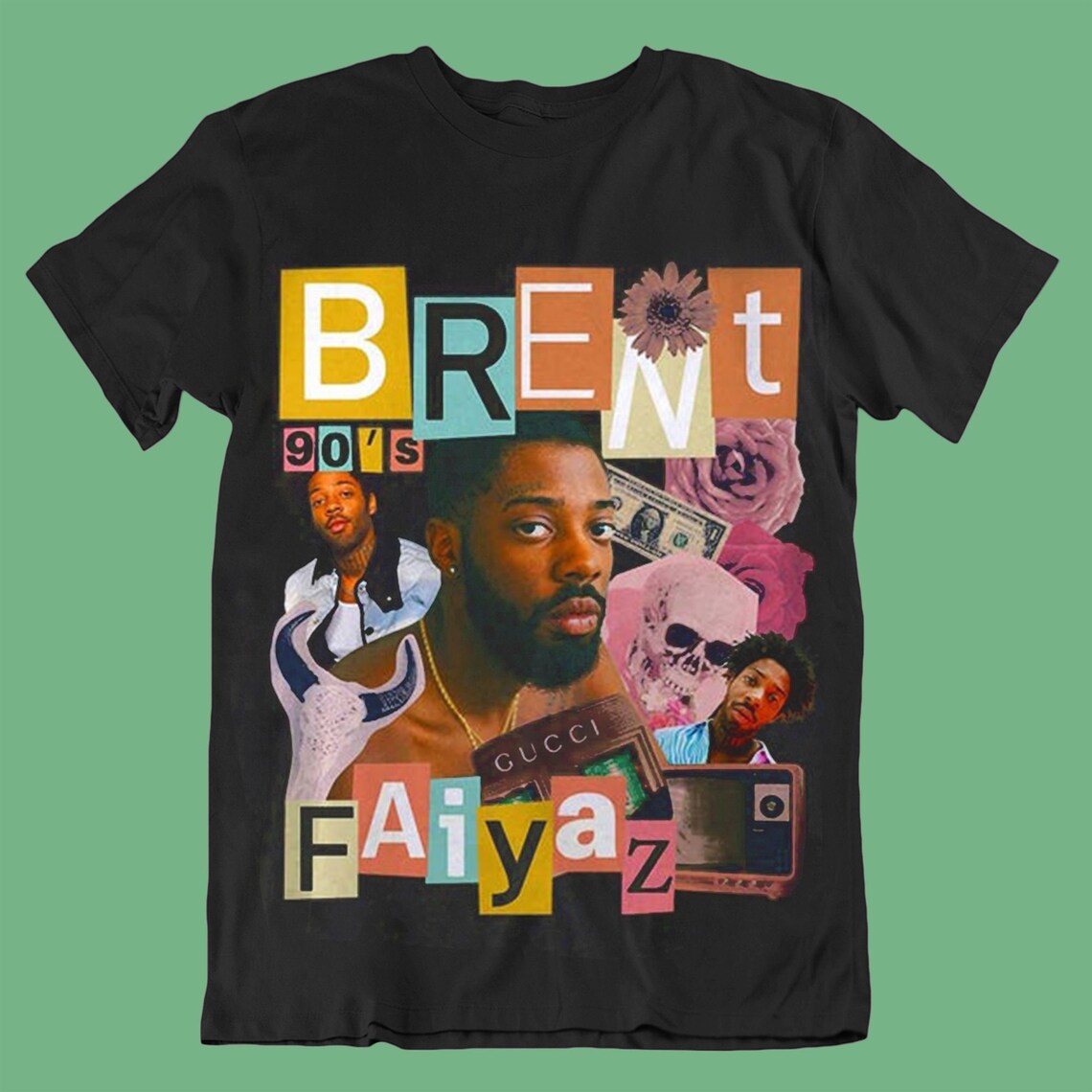 Brent Faiyaz T-shirt Brent Faiyaz Tee Vintage 90's Hip Hop | Etsy