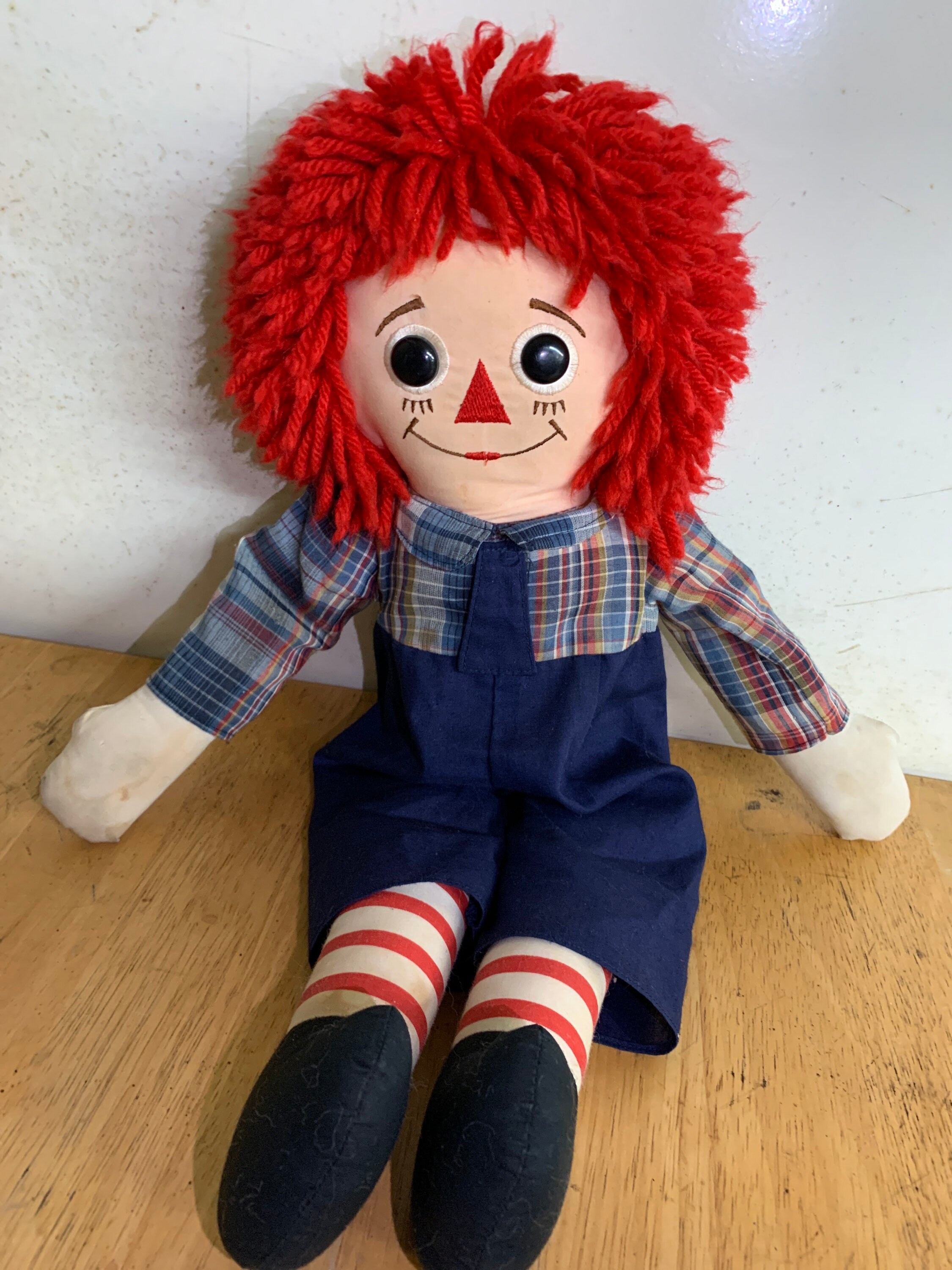 Vintage Applause Raggedy Andy Doll Gruelle Collectable Etsy