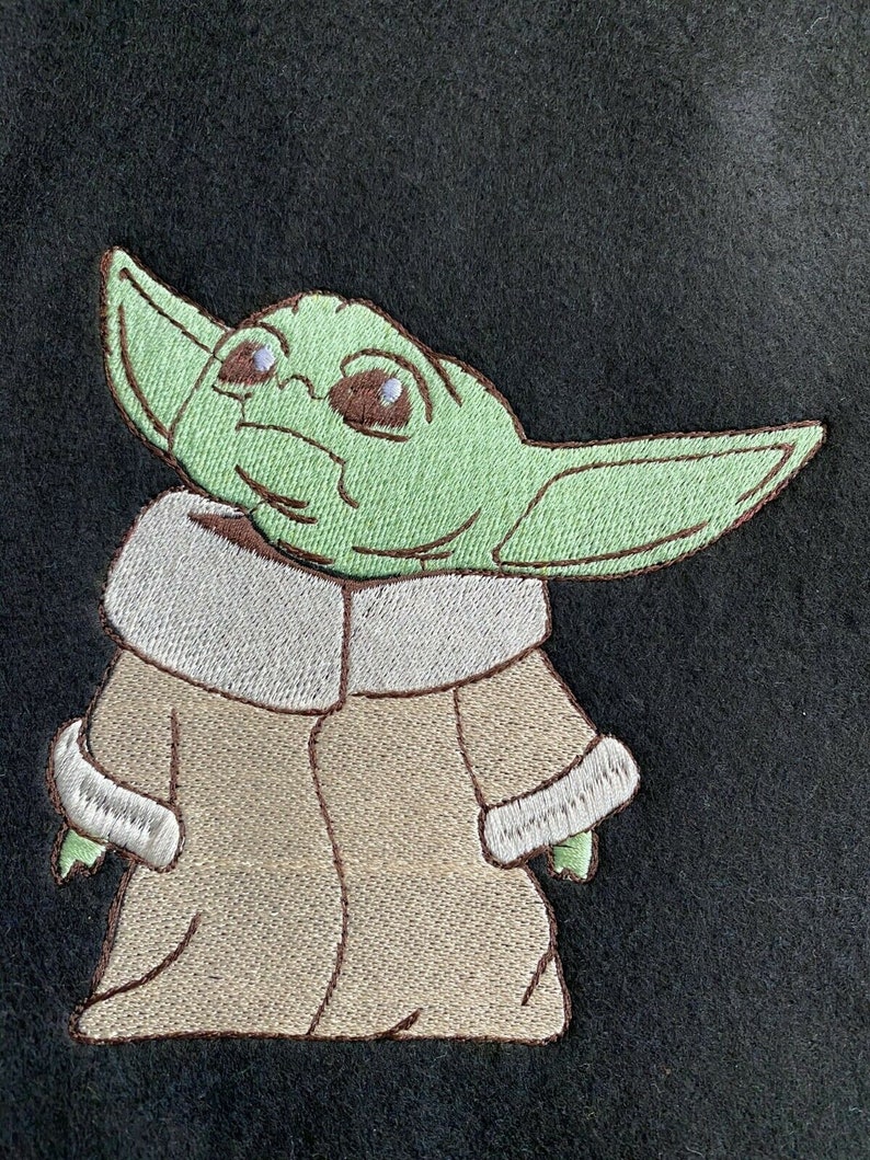 Baby Yoda Grogu Personalised Blanket With a Name and Gift Etsy