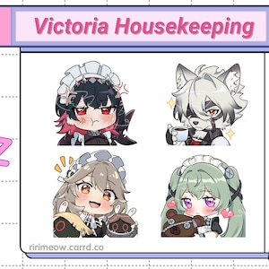 Emote entretien ménager Victoria Zone zéro zen - Emote Twitch - Emote Discord