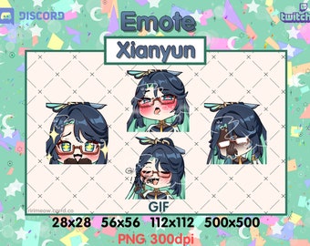 Xianyun-emote: Twitch & Discord (digitale download)