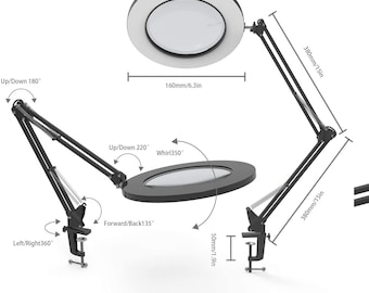 Magnifier Lens with Led Light