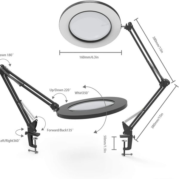 Magnifier Lens with Led Light