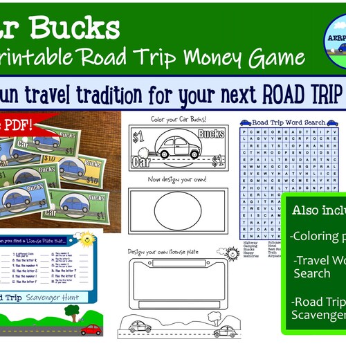 Road Trip Binder Printables - Etsy