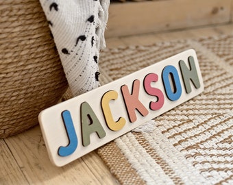 Name Puzzle | 1st Birthday Gift | Personalize Puzzle | Wooden Toys for Toddler Gift | Montessori Toys | Baby Gift | Baby Girl | Baby Boy