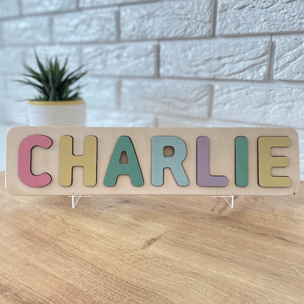 Nursery Name Sign Baby Boy | Custom Baby Girl Name Plaque | Personalized Bedroom Door Wall Name Sign | Baby  Shower Gift | Baptism Gift