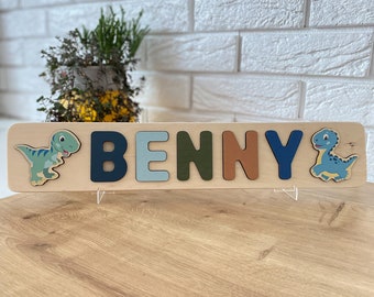 PERSONALIZED NAME PUZZLE, 1st Birthday Gift, Wooden Puzzle for Toddler Gift, Custom Baby Gift, Wooden Nursery Decor, Christmas Gift for Baby