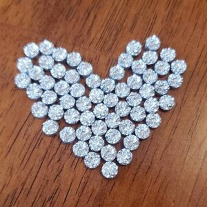 6MM Druzy Bulk Cabochons | Wholesale Resin stones | Glitter Resin Earrings | DIY Earrings | DIY Jewelry | Earring Making Kit | Bulk Cabochon