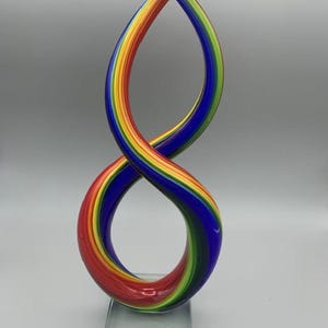 Murano Rainbow Glass Sculpture