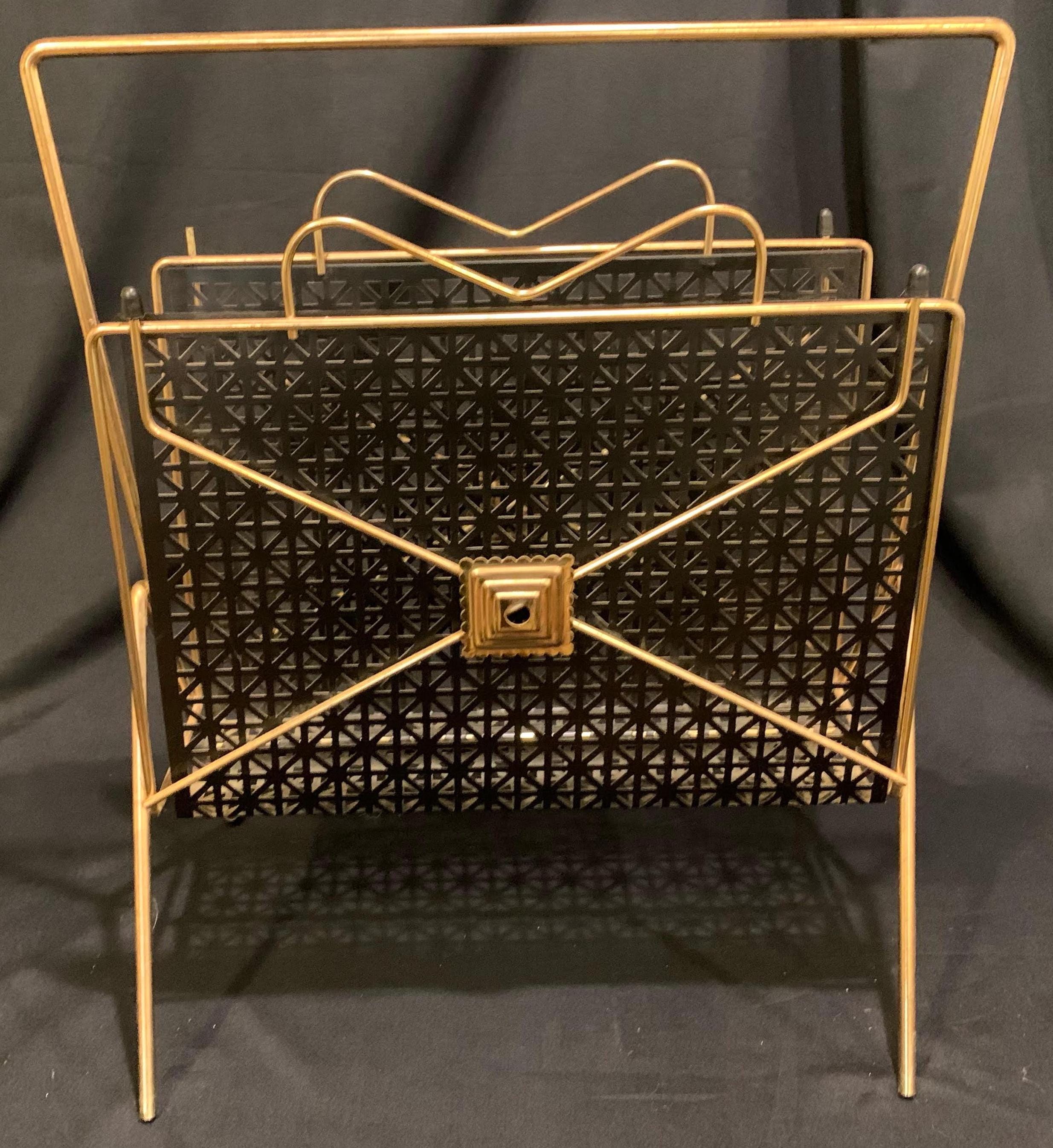 Gold Magazine Rack Etsy