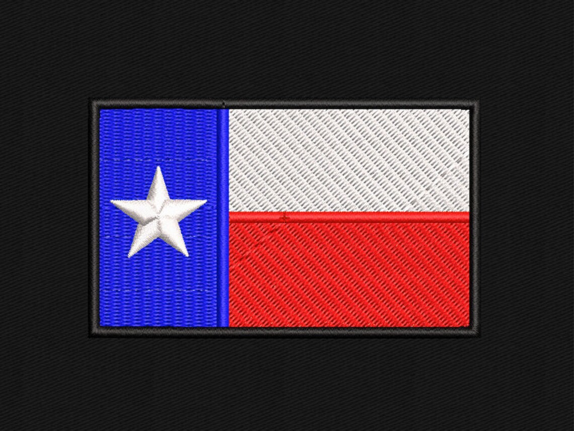 4 Texas Flag DST Embroidery File Etsy