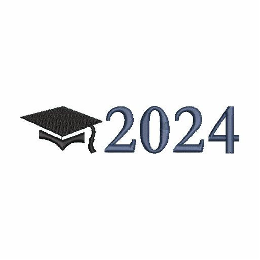 2024 Grad Embroidery File - DST, PES, JEF Files - Etsy