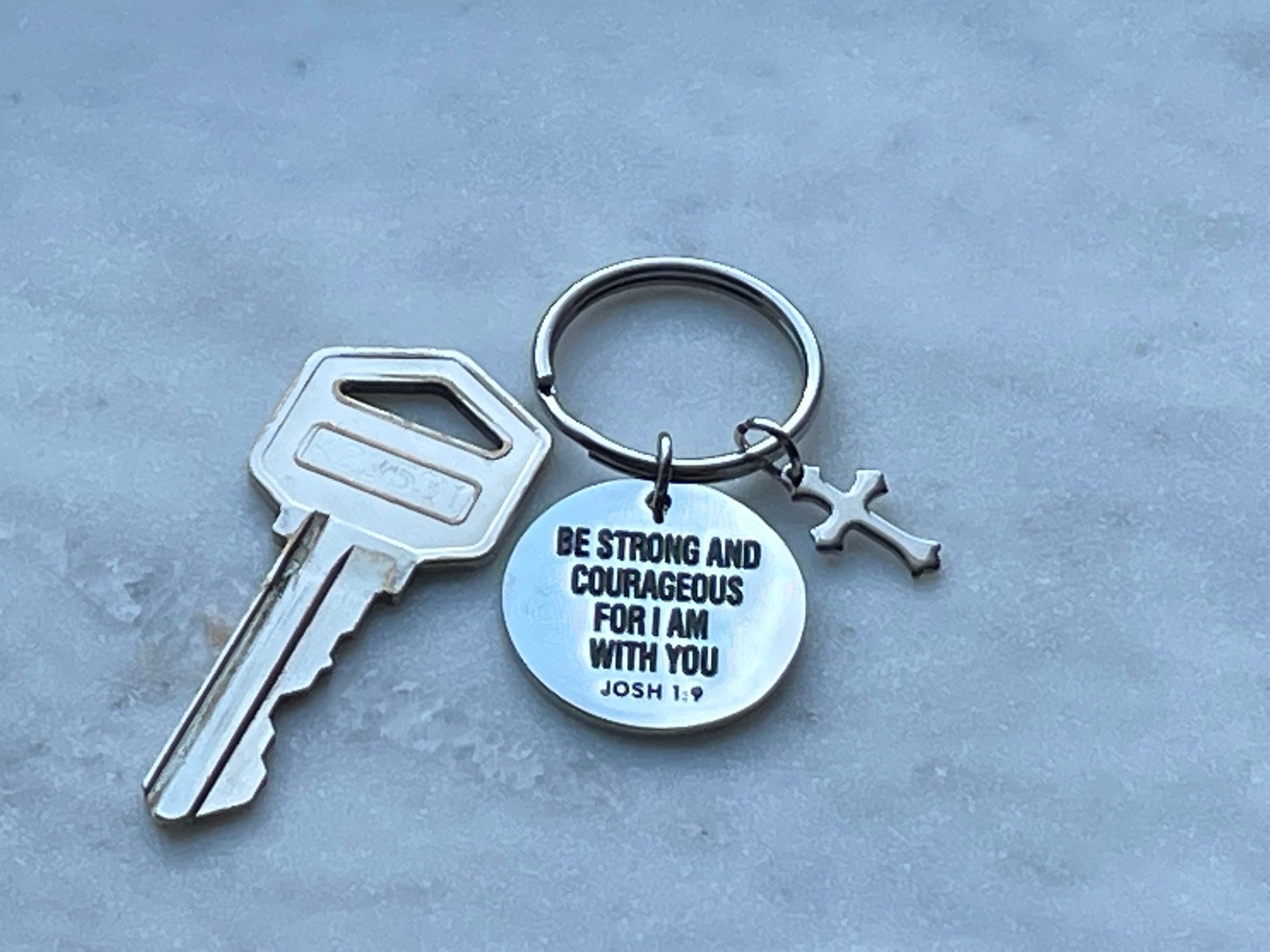 Inspirational Keychain Religious Keychain Bible Verse Etsy