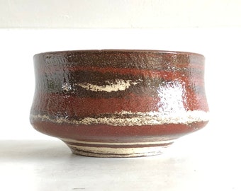 Danish mid century modern 1977 original fine art ceramic studio piece with amazing glaze - signed PUT 77