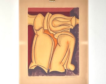 Allan Schmidt - Abstract Lithograph Print - Signed Danish Art from the 1970s