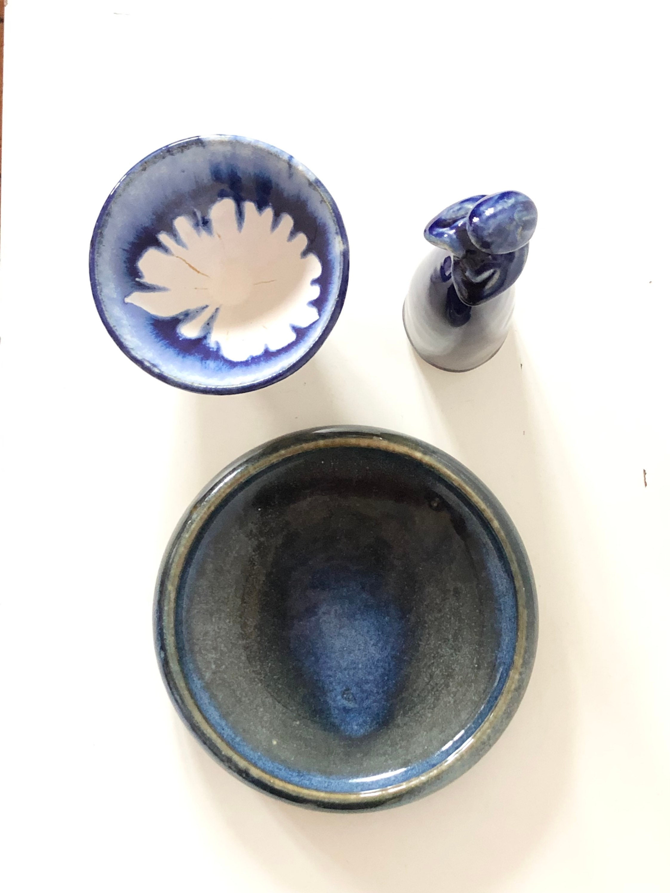 Collection of Three Fine Art Ceramic Pieces From Denmark and