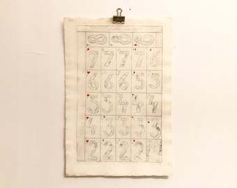 Zwy Milshtein (1934-2020) original lithograph print with abstract figurative card game illustrations