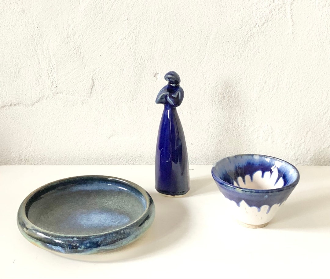 洋書 SCANDINAVIAN ART POTTERY DENMARK&SWEDEN Collection of Three Fine Art Ceramic Pieces From Denmark and