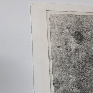 Vintage original John Hansen b.1953 signed etching from 1985 abstract figurative art by renowned Danish artist image 8