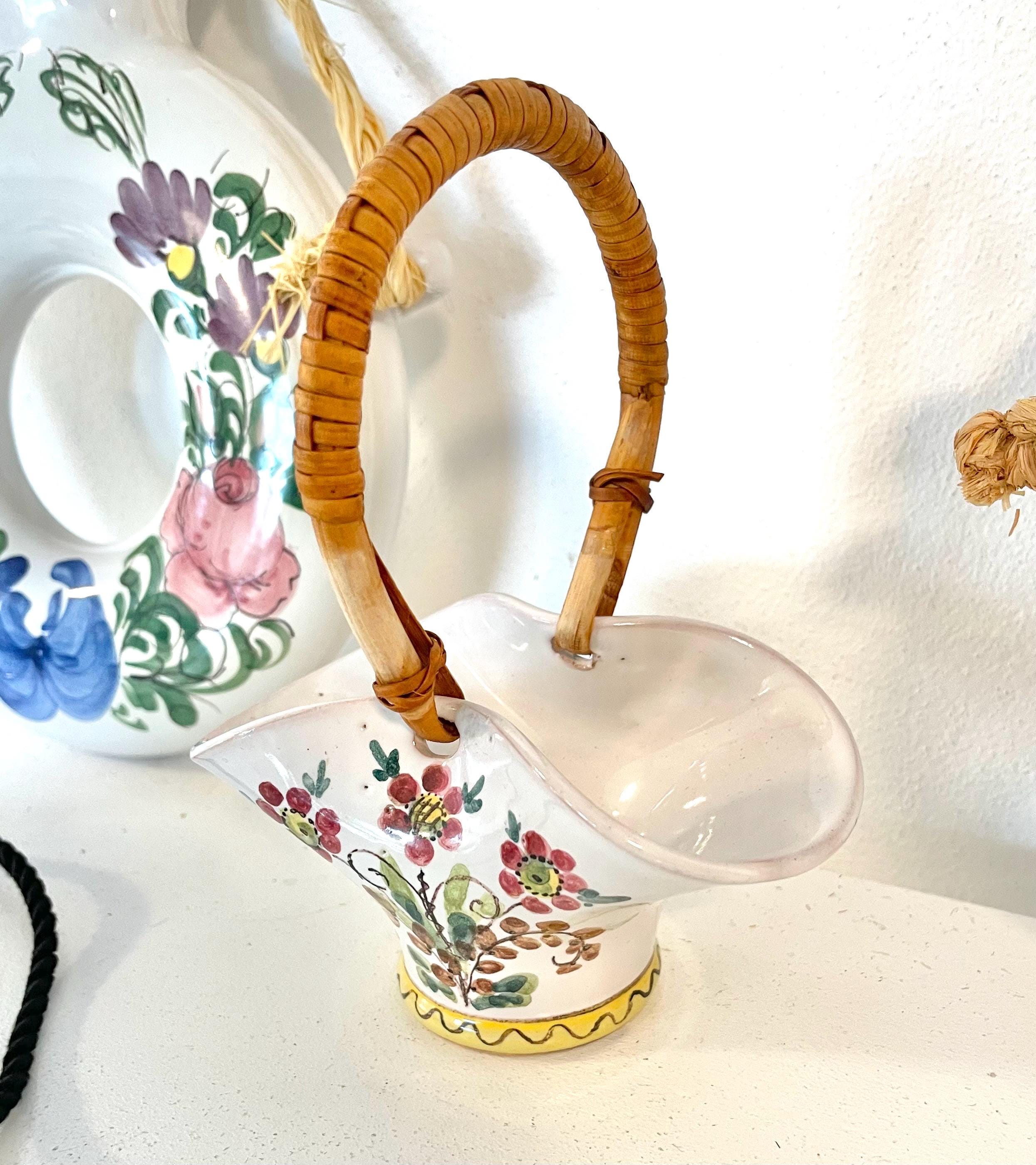 Collection of Danish Mid Century Vintage Flower Decorated Fine Art