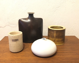 Collection of four small Danish mid century ceramic works