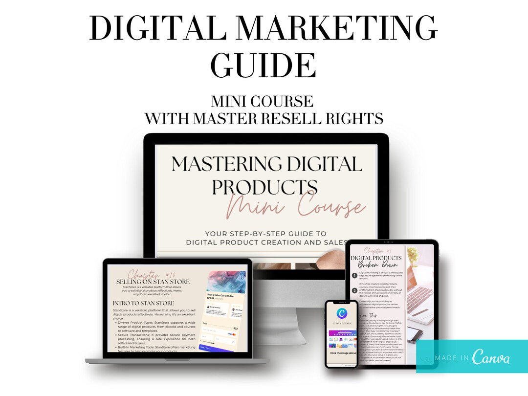 Done for You: Digital Marketing Guide With Master Resell - Etsy