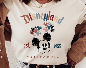 Disneyland Shirt, Retro Mickey Est 1955 T-shirt, Disneyland Shirt, 2022 Family Vacation Shirt, Magic Kingdom, Disney Family Vacation