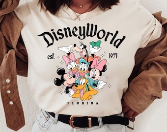 Retro Disneyworld Florida Shirt, Disneyworld Est 1971 Shirt, Disney Vacation Shirt, Mickey And Friends Shirt, Retro Walt Disney Shirt