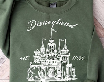 Disneyland sweatshirt, Disney sweatshirt, Vintage Disneyland Castle 1955, Disneyland Shirt, disney sweatshirt, disneyland Shirt, Disneyland