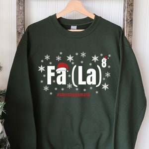 Fa La La 8 Math Teacher Christmas Shirt, Christmas Carol Shirt,Winter Holiday Shirt,Holiday Season, Women Christmas Shirt, Christmas Sweater