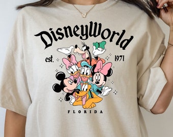 Retro Disneyworld Florida Shirt, Disneyworld Est 1971 Shirt, Disney Vacation Shirt, Mickey And Friends Shirt, Retro Walt Disney Shirt