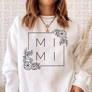 Sudadera Mimi, Camisa Mimi, Regalo Mimi, Camisa Mimi Sweat, anuncio de embarazo, nuevo regalo Mimi, regalo de abuela