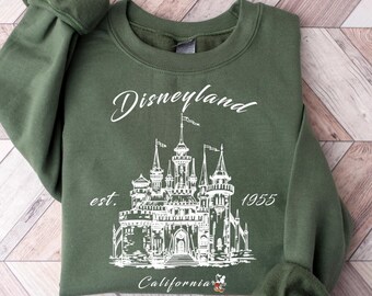 Disneyland sweatshirt, Disney sweatshirt, Vintage Disneyland Castle 1955, Disneyland Shirt, disney sweatshirt, disneyland Shirt, Disneyland