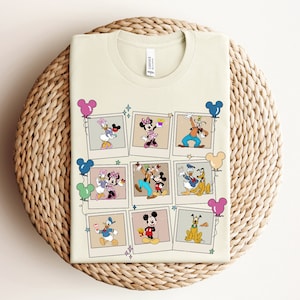 Disney Mickey And Friends Polaroid Shirt, Mickey and Friends Shirt, Disneyland Shirt, Disney Family Shirts