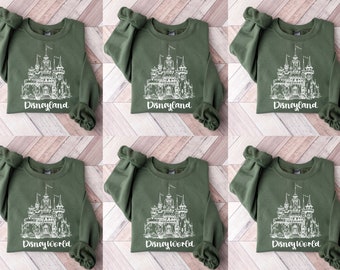 Moletom vintage Disneyland, moletom de Natal Mickey e amigos, moletom Disneyworld, camiseta Disney, moletom Disney