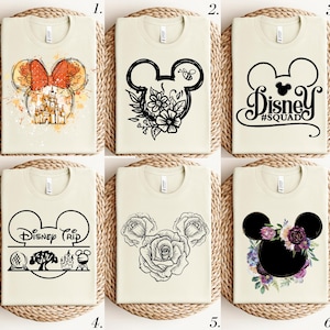 Retro Ears Mickey & Friends Shirt, Disney Vacation Shirt, Checkered Magic Kingdom Family Matching Trip Tee,WDW Disneyland Front Back Shirt