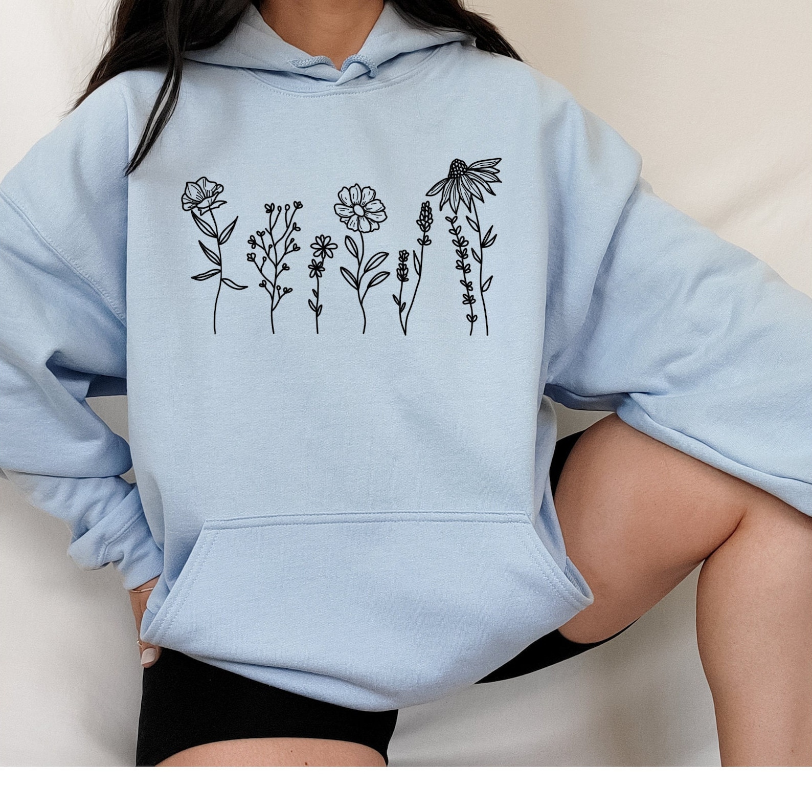 Flower sweatshirt womens Clearance