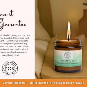 Handmade Organic Beeswax Candle, Essential Oils, Coconut Oil image 13