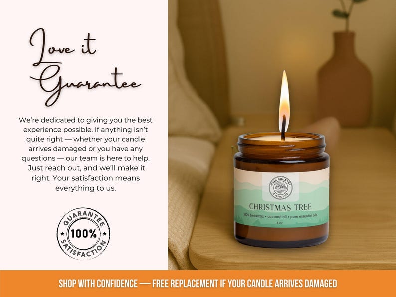 Handmade Organic Beeswax Candle, Essential Oils, Coconut Oil image 13