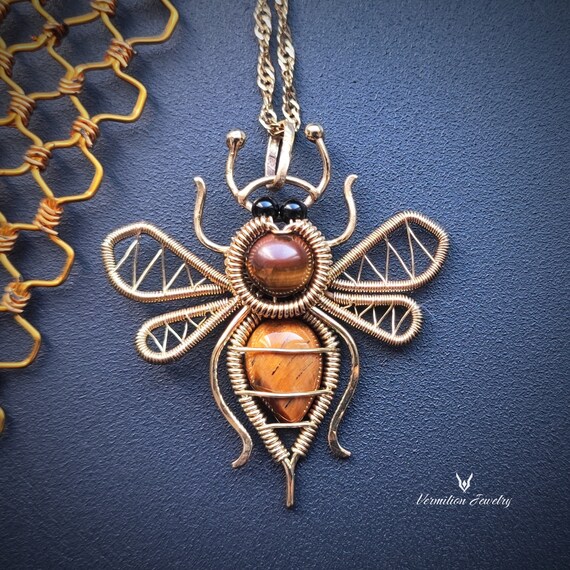 Unique honey shop bee jewelry