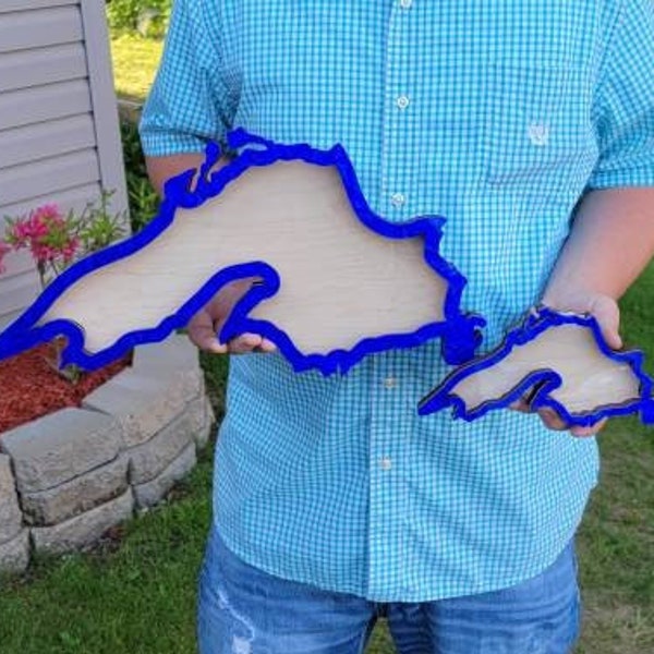 Royal blue wave Lake Superior shadow box for your Lake Superior agates, beach glass etc wall hanger! (VERY LIMITED QUANTITIES)