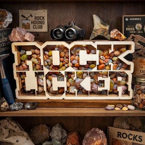 Rock Shadow Box "Rock Licker" Lake Superior Agates | Beach Glass | Rocks | Yooperlites | Petoskey stones