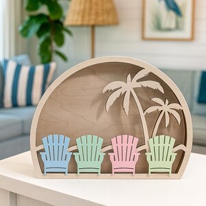 Beach Seashell Shadow Box: Sea Glass keeper | Shark teeth | Rock Storage display 1 afbeelding 5