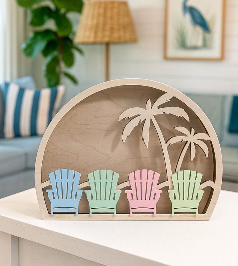 Beach Seashell Shadow Box: Sea Glass keeper | Shark teeth | Rock Storage display 1 afbeelding 5