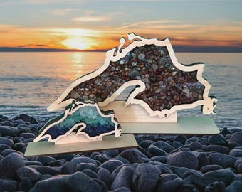 Lake Superior Shadow Box for Agates | Beach Glass The Original